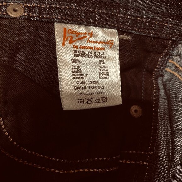 NWOT Citizens of Humanity Denim Dani Cropped Straight Leg Cuffed Jeans Size 31 - Picture 10 of 10